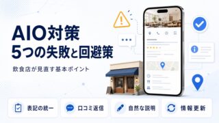 AIO対策5つの失敗と回避策を示すアイキャッチ画像